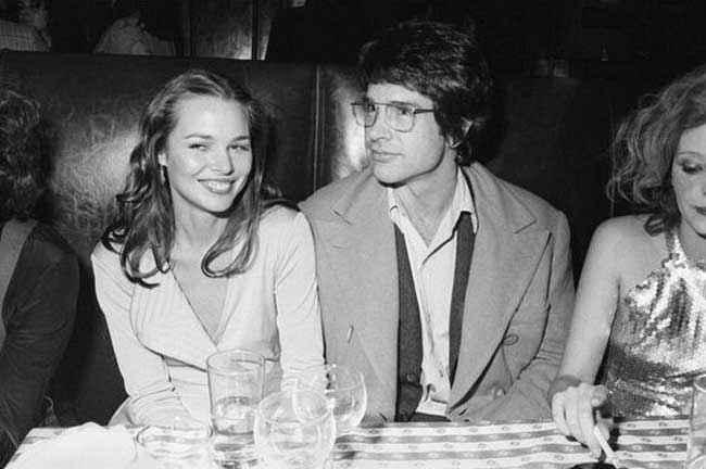 Warren Beatty and Michelle Phillips at Studio 54