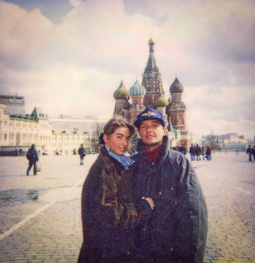 Фалько и Беатрис Кастальди на Красной площади