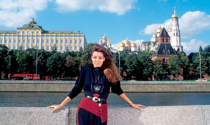 Sandra Cretu in Moscow, 1989